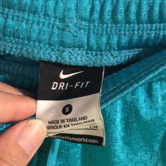 Nike Dri-Fit Men's Perforated Elastic Waist Blue & Pink Running Shorts Size S - Picture 6 of 6